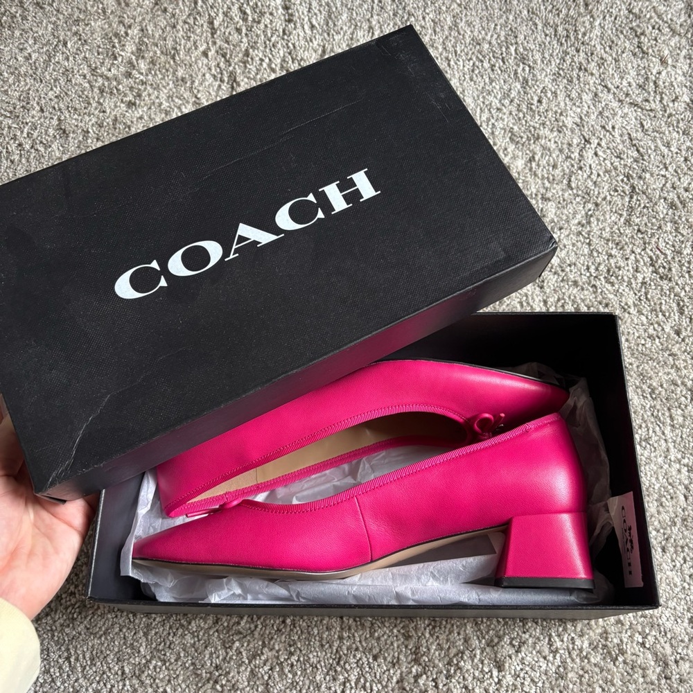 Coach Pink Heels - Picture 1 of 6